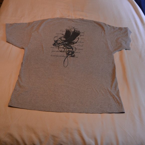 Men's Used Snap-On Tools Heather Gray Graphic Tee Size XL - Picture 3 of 4